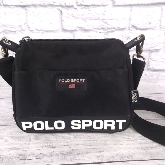 Polo Ralph Lauren Handbags - Vintage 90s Ralph Lauren Polo Sport Crossbody Bag Black